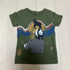 next アニマルプリント Tシャツ カーキ 86cmのサムネイル