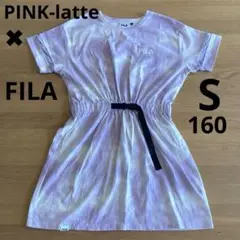 美品　PINK-latte FILA コラボ　半袖ワンピース　紫　160