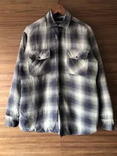 ジャンク品　ボロ　キルティングネルシャツ　オンブレチェック　ベビーネルシャツ