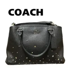 【美品】COACH スタッズ　ハンドバッグ