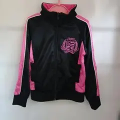 JENNA フルジップジャケット ブラック ピンク