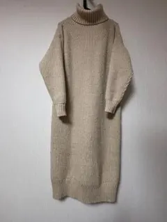 ropepicnic ロペピクニックタートルネックニットロングワンピース　38