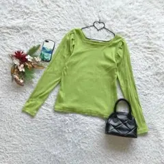 ショコラフィネローブ カットソー 長袖 フィット F スクエアネック 着回し