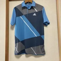 adidas 幾何学模様 ポロシャツ