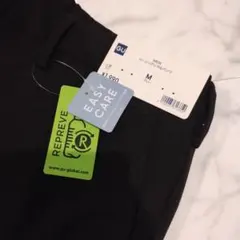 新品 GU ジーユー イージーアンクルパンツ 黒 メンズ Мサイズ
