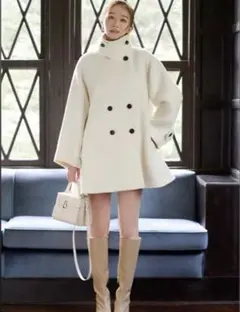 CELFORD(セルフォード) Aラインウールミドルコート