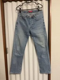 supreme ストレートデニム インディゴブルー 32 - メルカリ