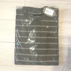 小沢健二 モノクロワッペンボーダーT ホワイト×ブラック(細ピッチ) L