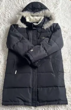 HEAD 黒 ダウンコート フード付き 女の子160