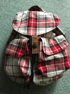 チェック柄 ミニリュック 子供用