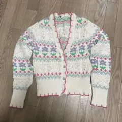ZARA 花柄　カーディガン　Ｓサイズ