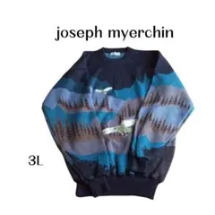 joseph myerchin 3L イーグル 刺繍 ニット セーター