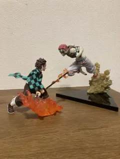 鬼滅の刃 XrossLink 竈門炭治郎 一番くじ 猗窩座 フィギュア セット