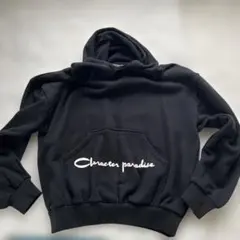 チャンピオンのパロディ パーカー 1970年代もの 黒 M 希少レア