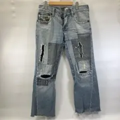 00s true religion patchwork denim jacket - メルカリ