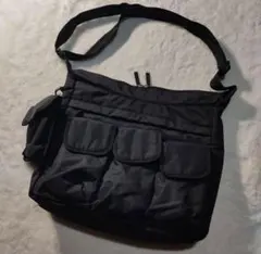 【希少レア】00s ギミック ナイロン ワンショルダーバッグ 黒