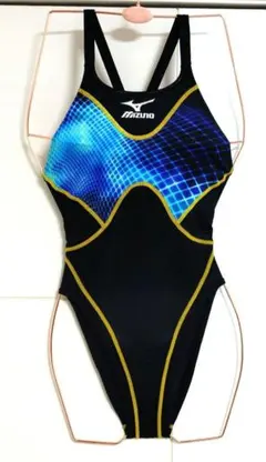 MIZUNO　競泳水着　アクセルスーツ Lサイズ　黒/黄/水色