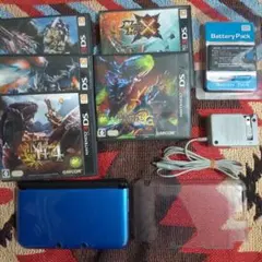 【訳あり品】【任天堂3DSLL】【ブルー】