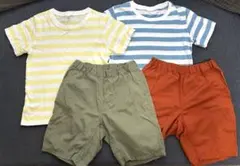 無印良品　半袖tシャツ　ショートパンツ　4点セット　120
