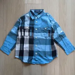 BURBERRY チェック柄 長袖シャツ 100A