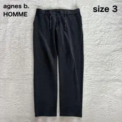 【アニエスベー オム】ウール混 イージーパンツ グレー size 3