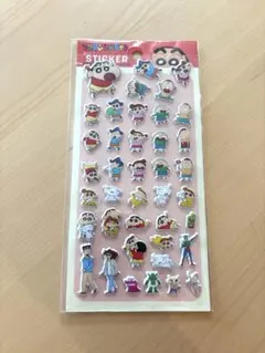 新品　クレヨンしんちゃん　ぷっくりステッカー
