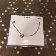 Lattice ラティス ステンレス アンクレット シルバー