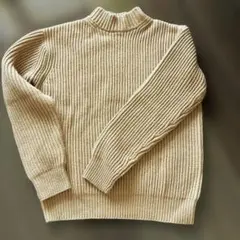 LETROYES ルトロワ　ハイネックニット　リブ編み　カシミヤ混のサムネイル