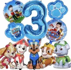 パウパトロール 誕生日 バルーンセット 3歳 風船 飾り付け パーティー 装飾のサムネイル