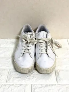 ⭐️PUMA プーマ　ホワイトレザー厚底スニーカー⭐️