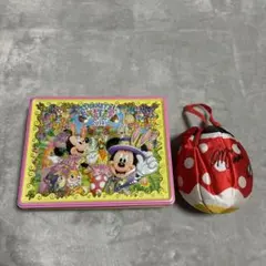 ディズニーランド　イースター　お菓子缶　2014年　ミニーポーチ