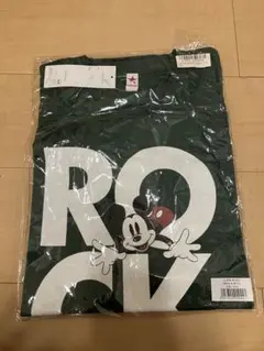 ミッキーマウス Tシャツ 緑色 ROCK