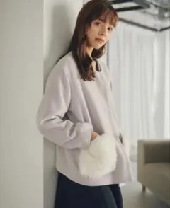 ポケットファーノーカラーコート2 JILL by JILL STUART