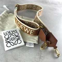 極美品 LOEWE ロエベ ショルダーストラップ アナグラム ブラウン