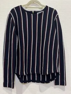 NATURAL BEAUTY BEASIC ストライプ 長袖ニットMサイズ