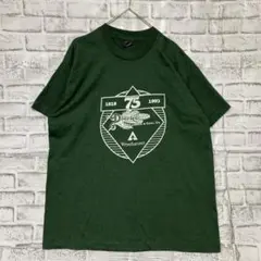 USA製90sヴィンテージTシャツ！シングルステッチ　グリーン半袖古着XL 30