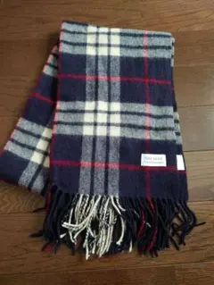 【12/15.16限定お値下げ】チェック柄　マフラー　PURE　WOOL