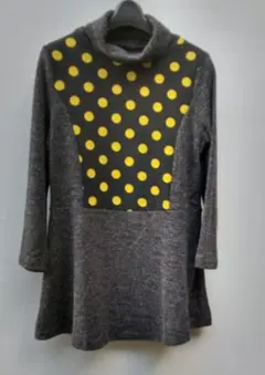 未使用品 Plaisirfemm ドット ニットチュニックワンピ size M