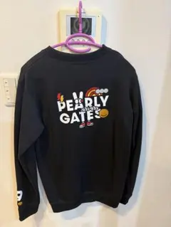 正規品 パーリーゲイツ どうしちゃった スウェット日本製 紺 サイズ5 L