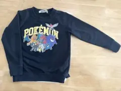 ポケモン キャラクター トレーナー 黒　長袖