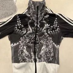 adidas グラフィックジャージ ブラック/ホワイト