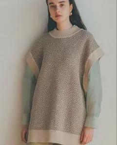 【クリーニング済み】CLANE クラネ✨ニットベスト