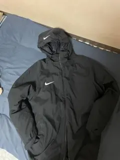 Nike ブラック ロングダウンコート