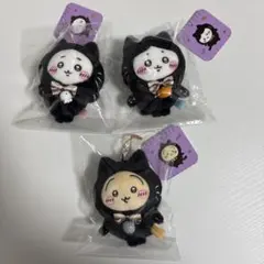 ちいかわ 黒猫のマスコット ちいかわ ハチワレ うさぎ 3種セット