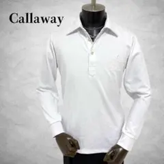 callaway 長袖ポロシャツ　白　ホワイト　ゴルフウェア　トップス