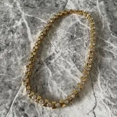 新品ヴィンテージ❁NINA RICCI❁ゴールドブラックストーンネックレス