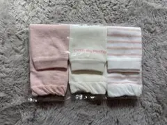 ベビーレッグウォーマー　3足セット ピンク ホワイト