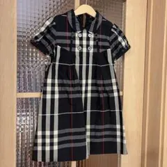 BURBERRY チェック柄 半袖ワンピース 120A