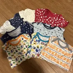 70 80 半袖、長袖　 肌着 10枚 まとめ売り ボディースーツ 男の子