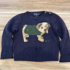 Polo by Ralph Lauren 犬刺繍 ニットセーター 12M